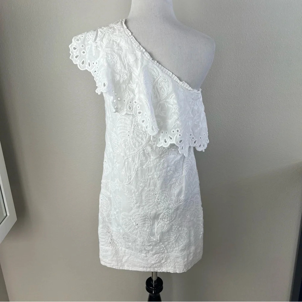FARM Rio White One-Shoulder Mini Dress - Picture 6 of 10